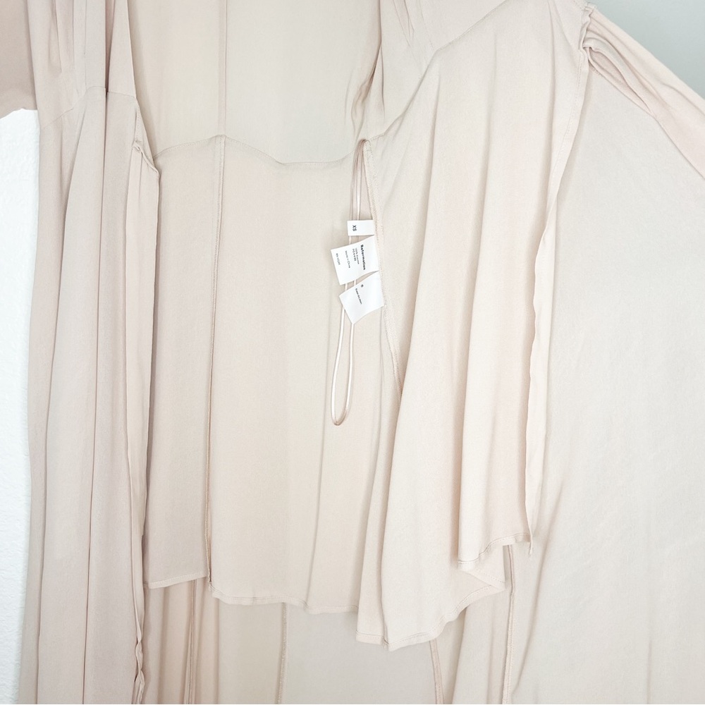 Reformation Winslow Wrap Blush/Nude/Cream Maxi Dress - Picture 9 of 12